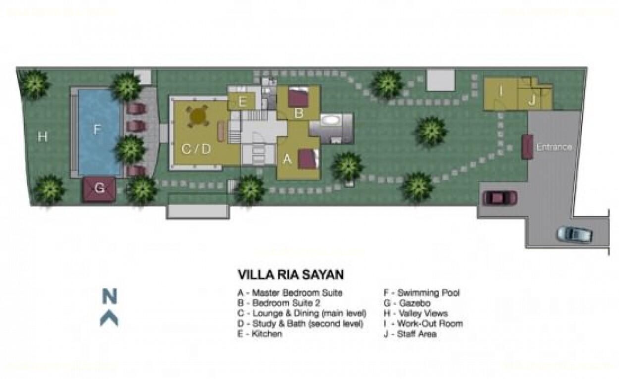 Villa Ria Sayan Floor Plan